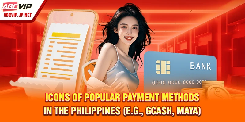 Icons of Popular Payment Methods in the Philippines (e.g., GCash, Maya)