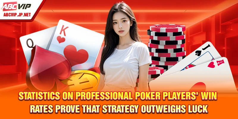 Statistics on professional Poker players' win rates prove that strategy outweighs luck.